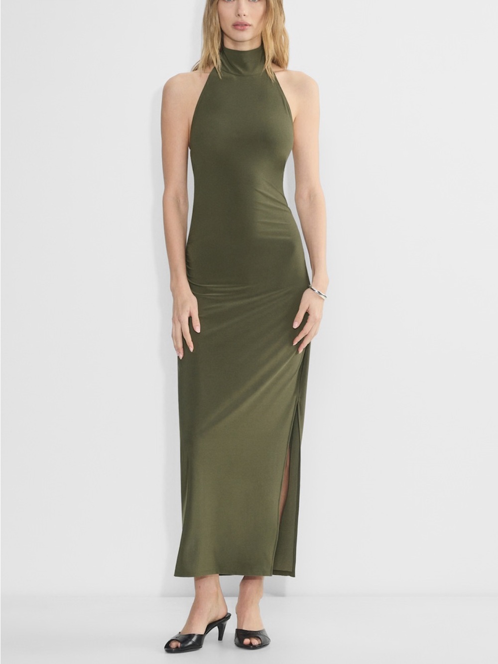 Smooth Matter™ Remedy Dress - Olive Green Maxi Skirt Dress